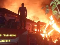 Panglong Kayu Ludes Terbakar di Sarudik Tapanuli Tengah