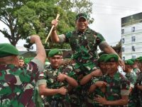 Danrem Puji Keberhasilan Prajurit Yonif 123Rajawali Jaga Perbatasan Indonesia-Papua Nugini