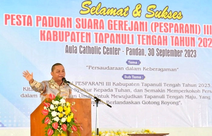 Bakhtiar Ahmad Sibarani Hadiri Pembukaan PESPARANI III Katolik 2023