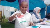 Waket DPRD Sumut Rahmansyah Sibarani Mencoblos di Kampung Halamannya di Barus