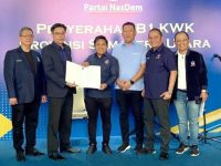 Pasangan PENTAS Terima Surat Rekomendasi B1KWK dari Partai NasDem