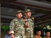 Wali Kota Sibolga Syukri Penarik Pimpin Apel Perdana Pakai Seragam Komcad Tegaskan Disiplin ASN