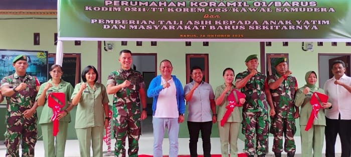 Bakhtiar Ahmad Sibarani Resmikan Rumah Dinas Koramil 01/Barus: Ini Bentuk Kecintaan Saya dengan Kampung Halaman