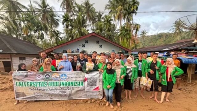 Universitas Audi Indonesia Salurkan Bantuan untuk Korban Bencana di Sibolga dan Tapanuli Tengah