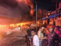 Pasar Sibolga Nauli Terbakar Hebat pada Sabtu Malam, 500 Kios Hangus