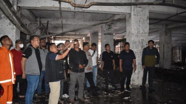 Wali Kota Turun Langsung ke Lokasi Kebakaran Pasar Sibolga Nauli, Ini Langkah Cepat yang Disiapkan